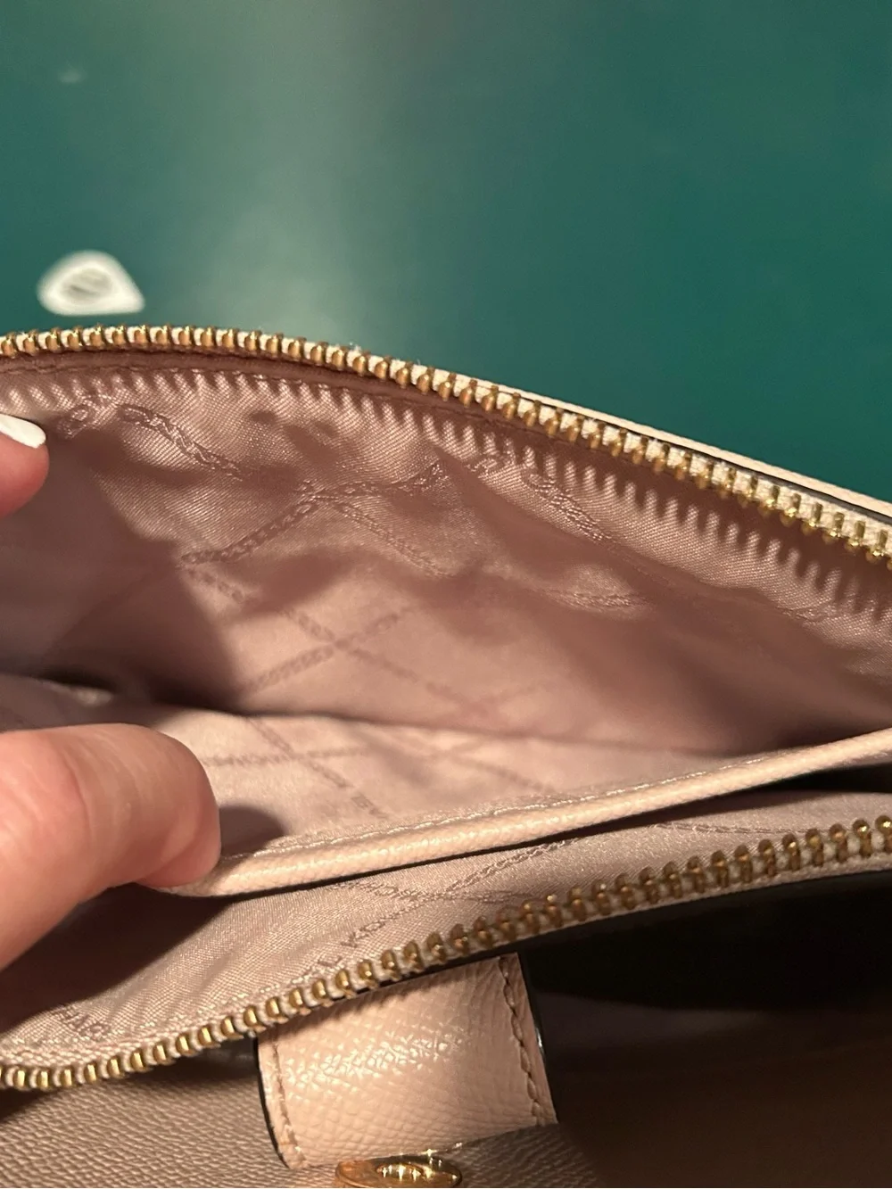 Michael Kors Pale Pink Leather Crossbody Bag